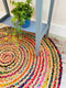 Second Nature Online Mishran Eco Friendly Small Round Braided Rug
