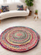 Second Nature Online Mishran Eco Friendly Small Round Braided Rug