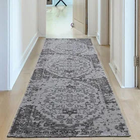 Carina Modern Washable Rugs in Grey | 6963 THE RUGS Rug Size: Runner 80 x 300cm