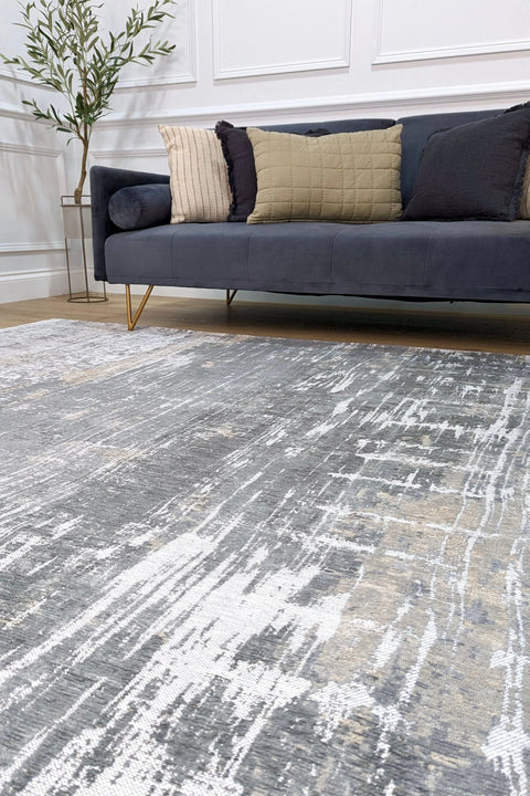 Louis De Poortere Atlantic Streaks 8716 Coney Grey Rug