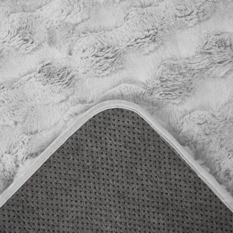 OHS Bubble Runner Rug Faux Fur Non Slip Living Room Soft Carpet