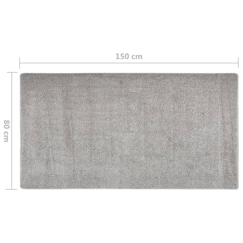 vidaXL Shaggy Rug Grey Anti Slip