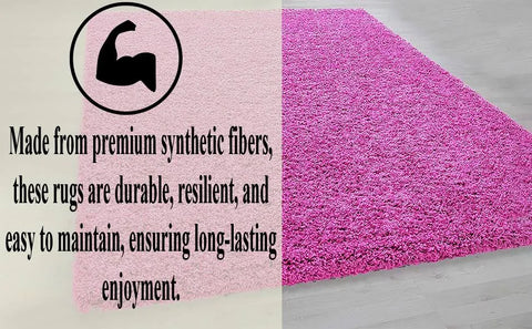 HMWD Modern Grey Fluffy Thick Deep Pile Non-Slip Area Shaggy Rug Non-Shed Plain Super Soft Floor Carpet For Living Room Bedrooms Small Medium