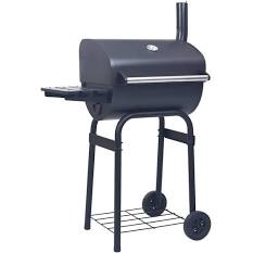 vidaXL Charcoal BBQ Grill Smoker with Bottom Shelf