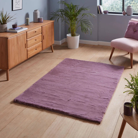 Teddy 120cm x 120cm Circle Rug Blue