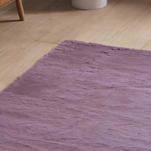 Teddy 120cm x 120cm Circle Rug Blue