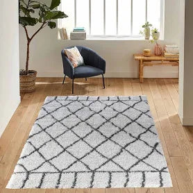 Serdim Rugs Moroccan Trellis Shaggy Rugs