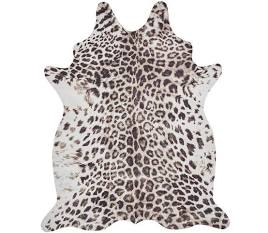 Capital Rugs Faux Fur Leopard Print Rug