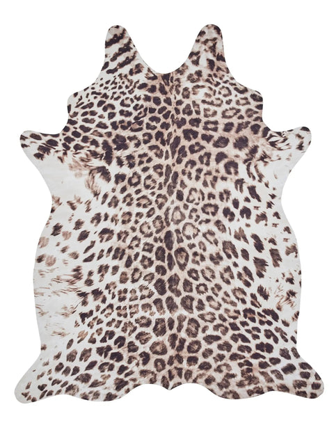 Capital Rugs Faux Fur Leopard Print Rug
