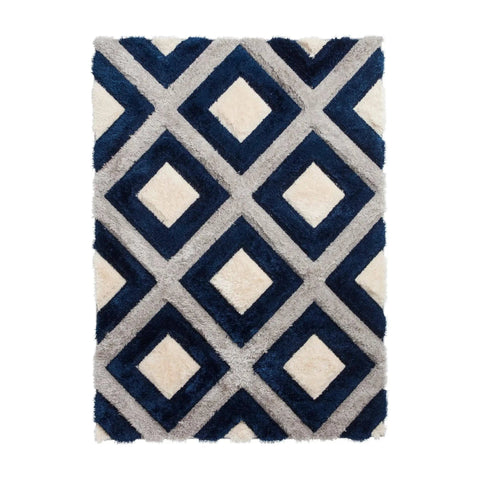 Think Rugs Olympia GR224 Grey Geometric Rug