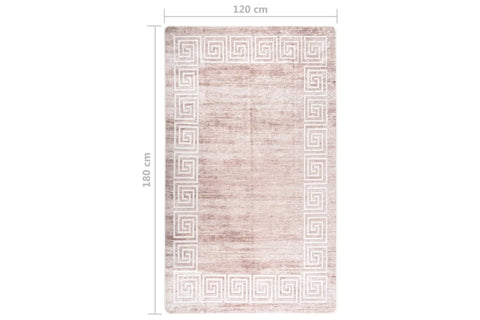 vidaXL Washable Anti Slip Rug 120x180 cm