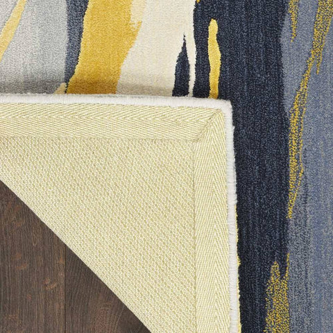 Nourison Prismatic PRS24 Grey & Gold Rug