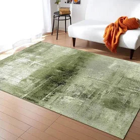 PAJEON Abstract Geometric Sage Green Bedroom Rug