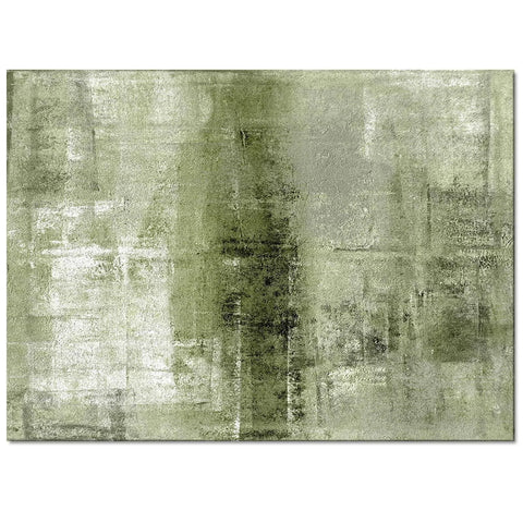 PAJEON Abstract Geometric Sage Green Bedroom Rug