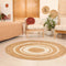 Esselle Altrincham Bleached Jute Circle Rug