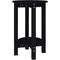 VidaXL Coffee Table Black Ø 40x60 cm Solid Wood Pine