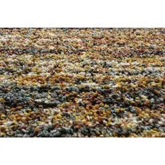 Mastercraft - Mehari Multi Stripes 133x195cm Large Rug Carpet Thick Pile Rugs Living Room Bedroom