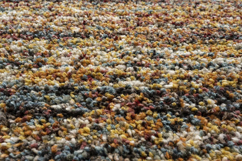 Mastercraft - Mehari Multi Stripes 133x195cm Large Rug Carpet Thick Pile Rugs Living Room Bedroom