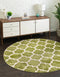 Unique Loom Round Trellis Geometric Area Rug