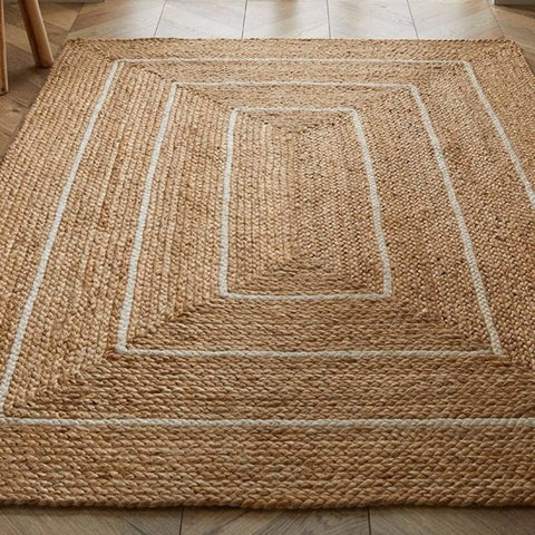 Esselle Prestbury Border Hand-Braided Natural Rug