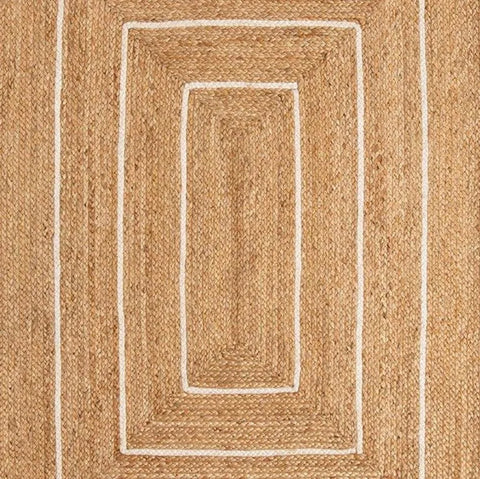 Esselle Prestbury Border Hand-Braided Natural Rug
