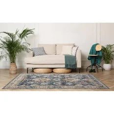 Nova Lillian Blue Traditional Persian Rug