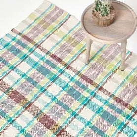 Homescapes Wilson Handwoven Tartan Rug