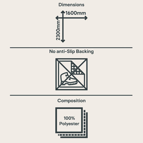 Likewise Rugs & Matting Farah Washable Rug