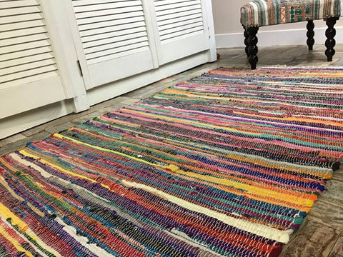 Shanti Shabby Chic Rag Rug