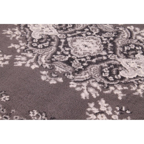 Lord Of Rugs - Traditional Poly Lancashire Oriental Hallway Rug Dark Grey 70 x 200 cm (2'4''x6'7'') Runner