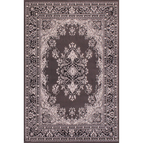 Lord Of Rugs - Traditional Poly Lancashire Oriental Hallway Rug Dark Grey 70 x 200 cm (2'4''x6'7'') Runner