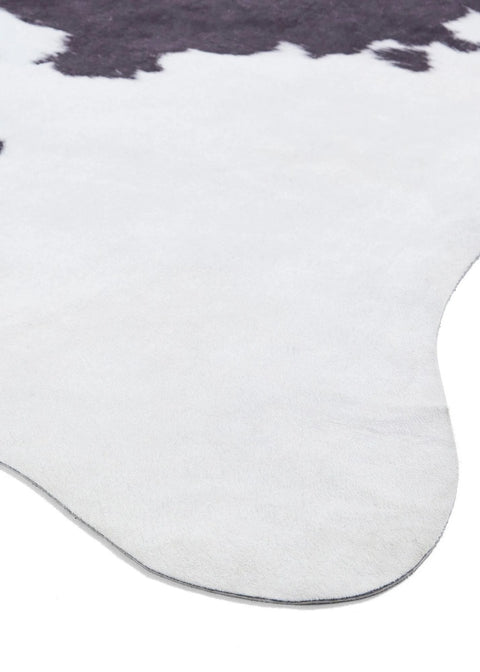 Dunelm Cow Print Faux Rug