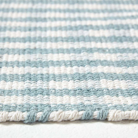 Homescapes Cotton Gingham Check Hand Woven Rug