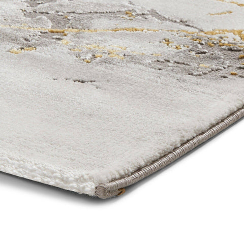 Think Rugs Craft Rug 23270 Grey Gold 120x170 160x220 Abstract Marble