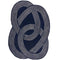 Dunelm Link Loop Wool Oval Rug