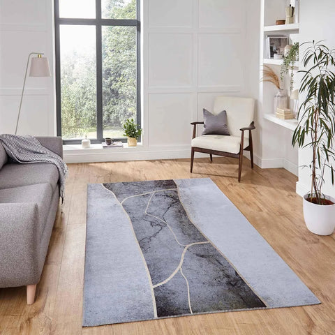 The Rug Wholesaler Force K7280 Abstract Marble Rugs