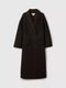 Reiss Lara Chocolate Lara Wool Blend Herringbone-twill Coat