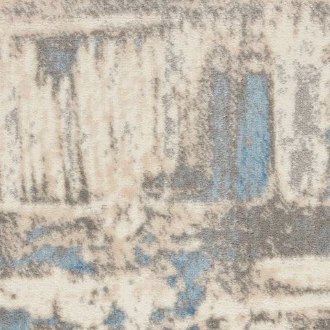 Nourison Solace Ivory/Grey/Blue Rug