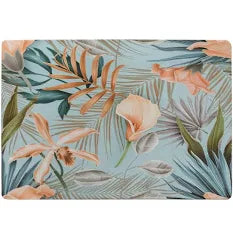 Pink Tropical Flowers Rug