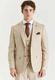 Belmont Men's 3 Piece Stitch Lapel Classic Suit