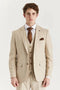 Belmont Men's 3 Piece Stitch Lapel Classic Suit