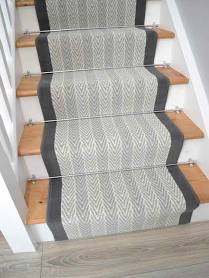 Luna Grey Herring Cut To Size Long Narrow Hallway Stair Runner Rugs