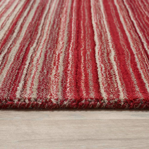 Fine Stripes Red Rug