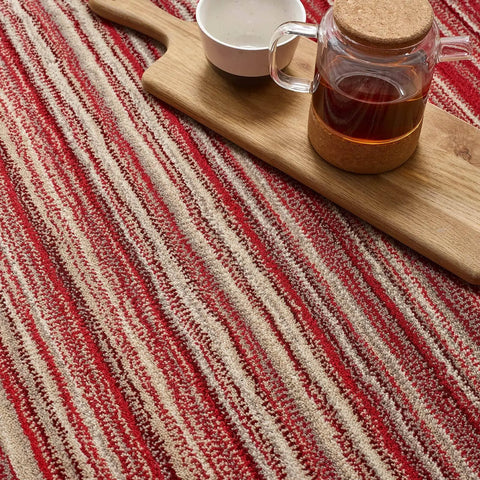 Fine Stripes Red Rug
