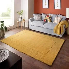 Dunelm Boston Wool Border Rug