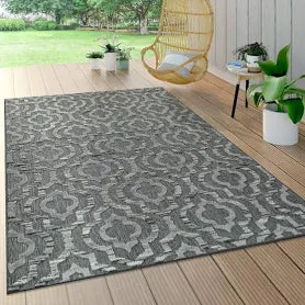 Mistana Flatweave Grey Rug
