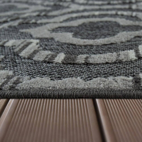 Mistana Flatweave Grey Rug
