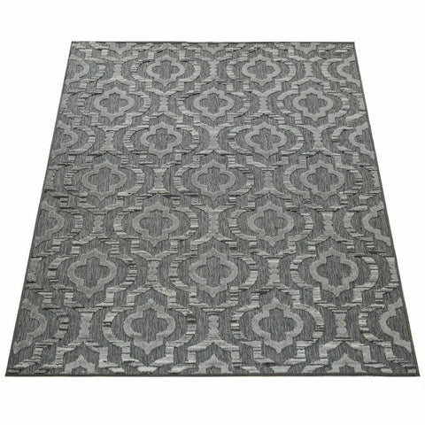 Mistana Flatweave Grey Rug