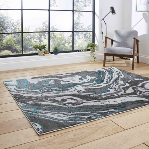 Apollo GR584 Grey Modern Abstract Rug