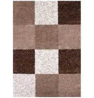 THE Rugs Modern Luxury Shaggy Rug Geometric
